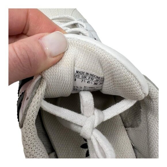 Adidas Superstar White & Black Sneakers - Picture 7 of 8